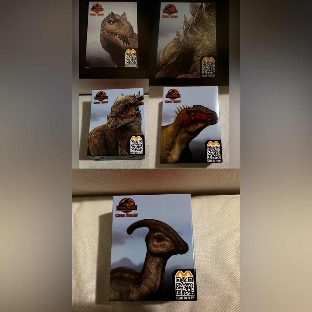 2024 McDonald's Happy Meal Jurassic World Chaos Theory Lot Of 5